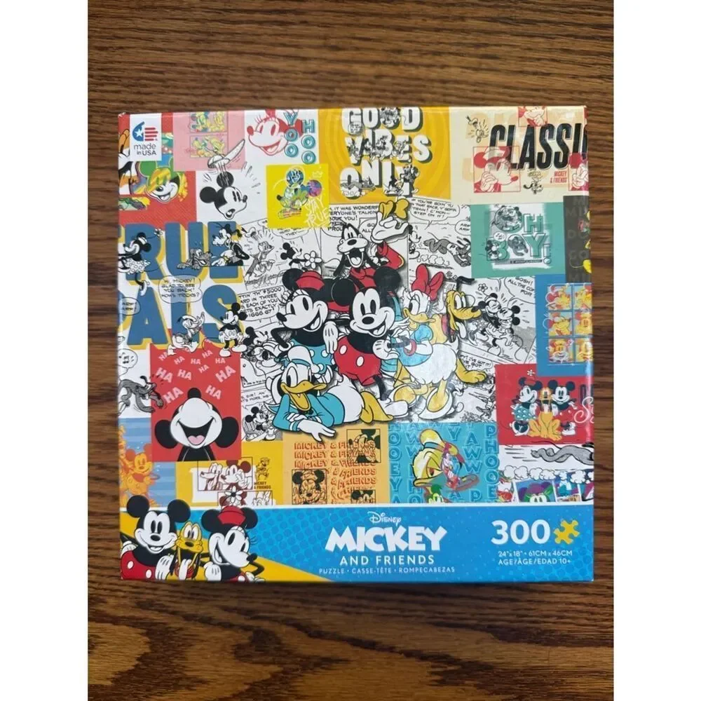 Disney Mickey and Friends Puzzle - Red, Yellow, Blue, Black, White